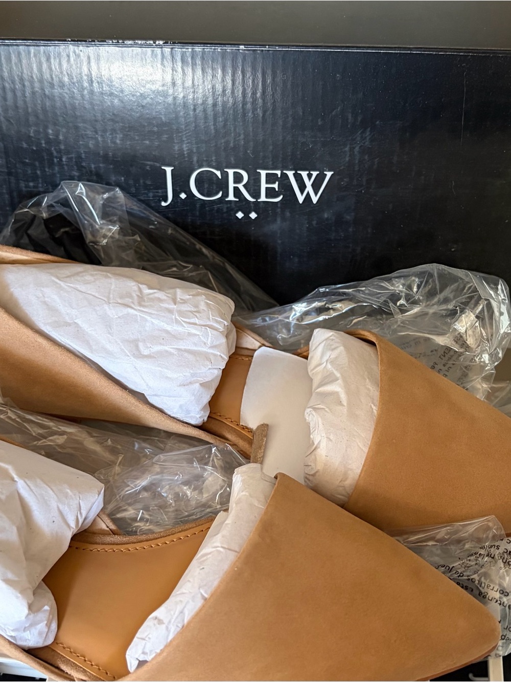 J. Crew Beige/Tan Pointed D'Orsay Suede Flats - Picture 3 of 4